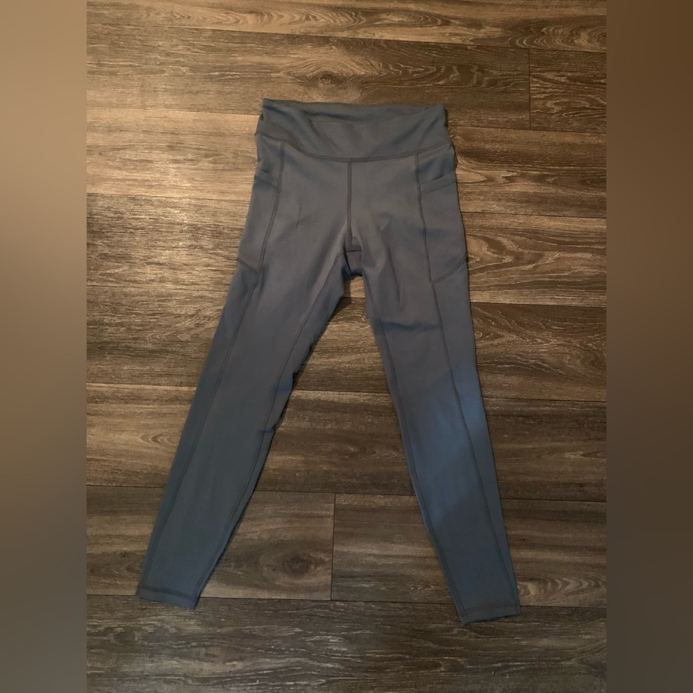 Waist-High Gray Leggings